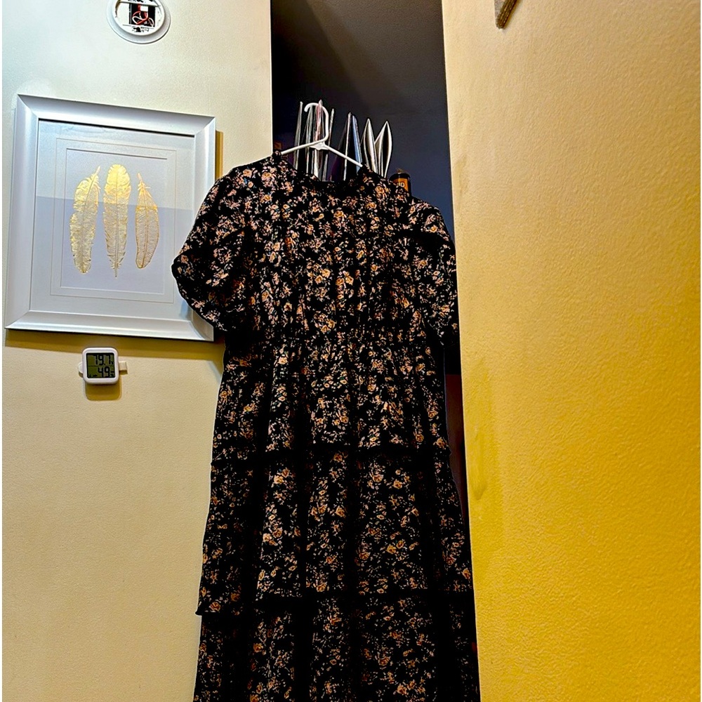 Shein 4x Layered Floral Dress
